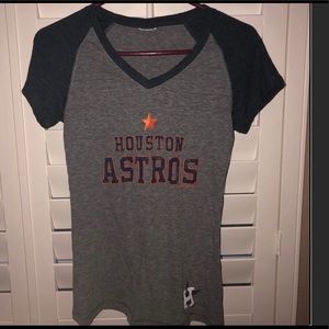 Ladies Houston Astros Baseball T-shirt
